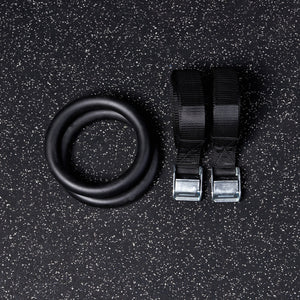 Steel Gym Rings With Straps (Pair)